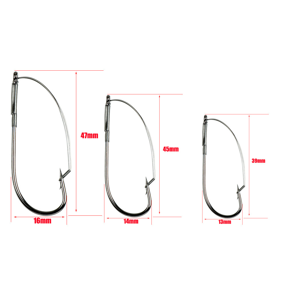 10Pcs/box Fishing Wacky Weedle – Fishing Hook Weedless recenzja i cena