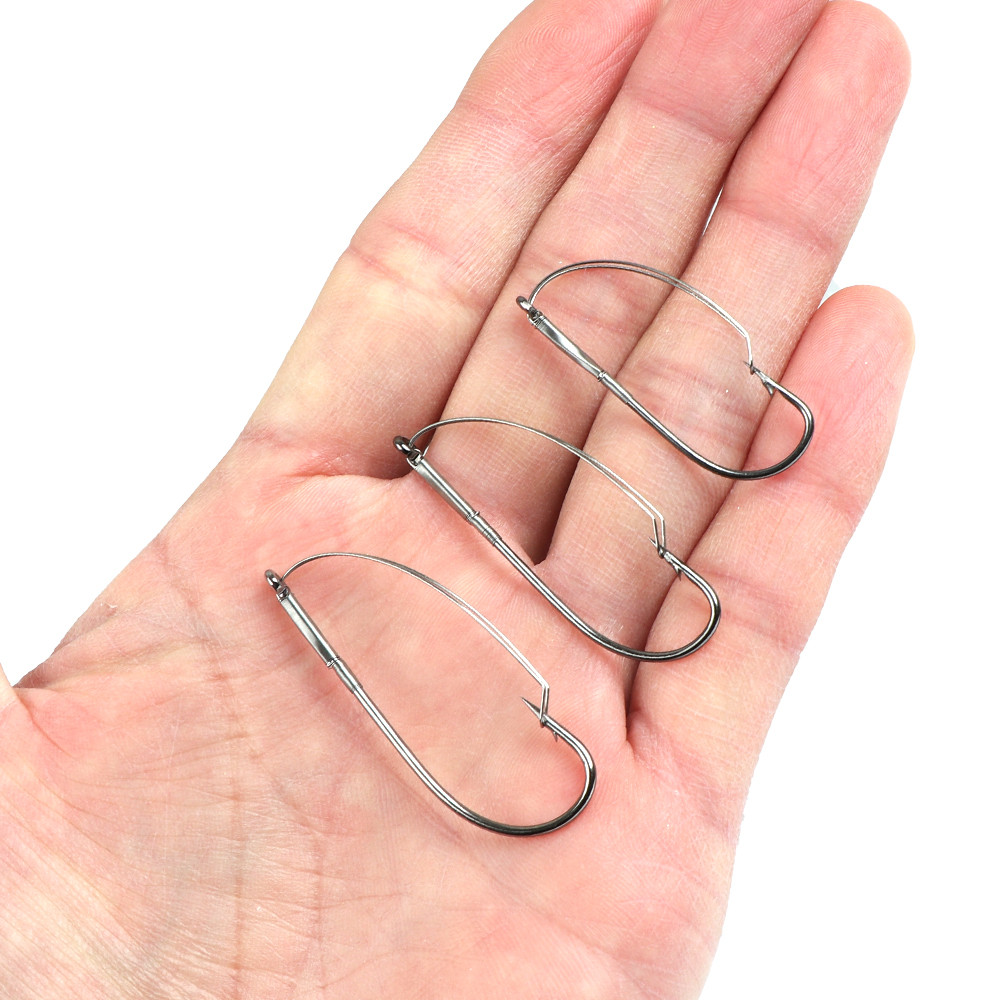 10Pcs/box Fishing Wacky Weedle – Fishing Hook Weedless recenzja i cena