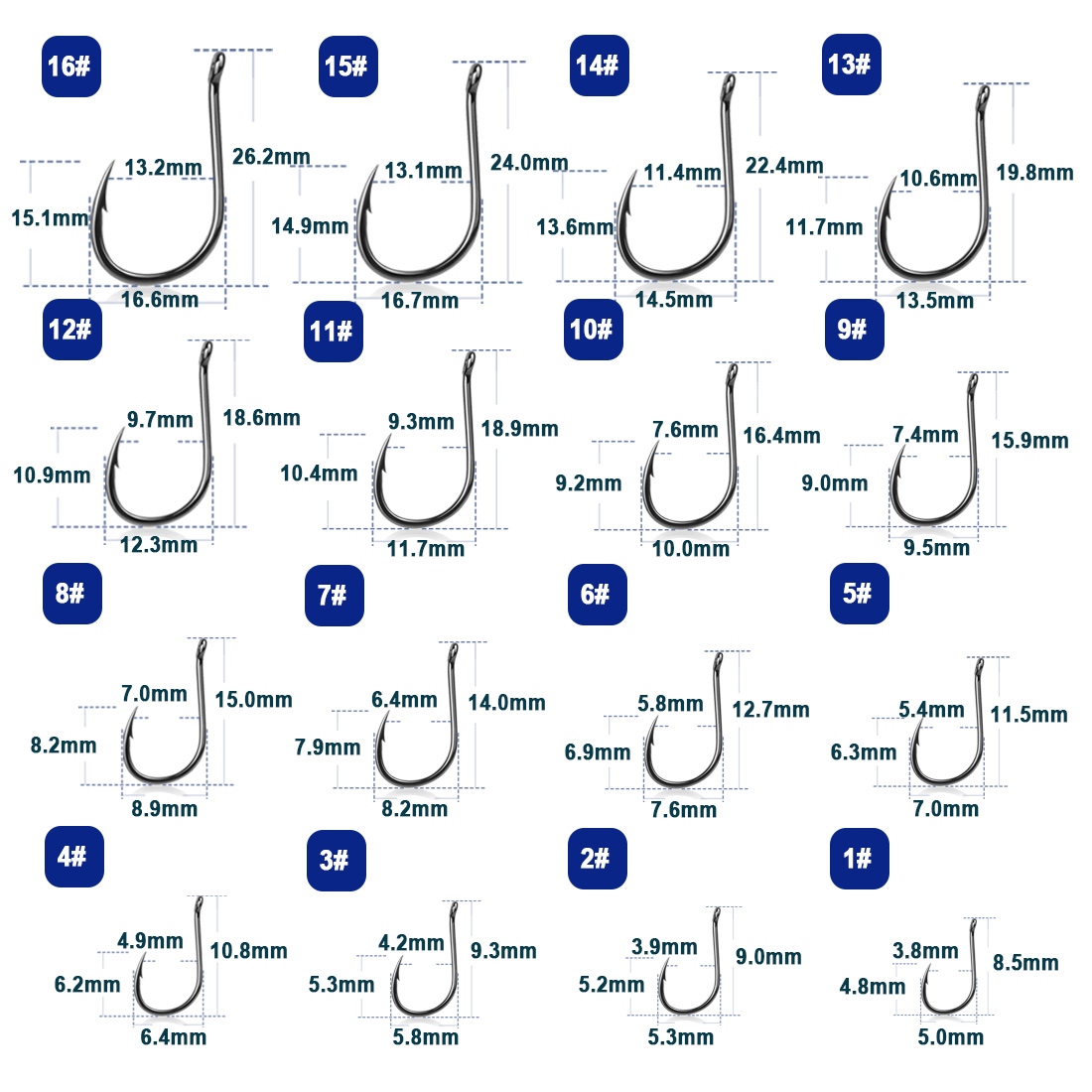 9KM Iseama Fishing Hooks 50~20 – Fishing Hook Circle recenzja i cena
