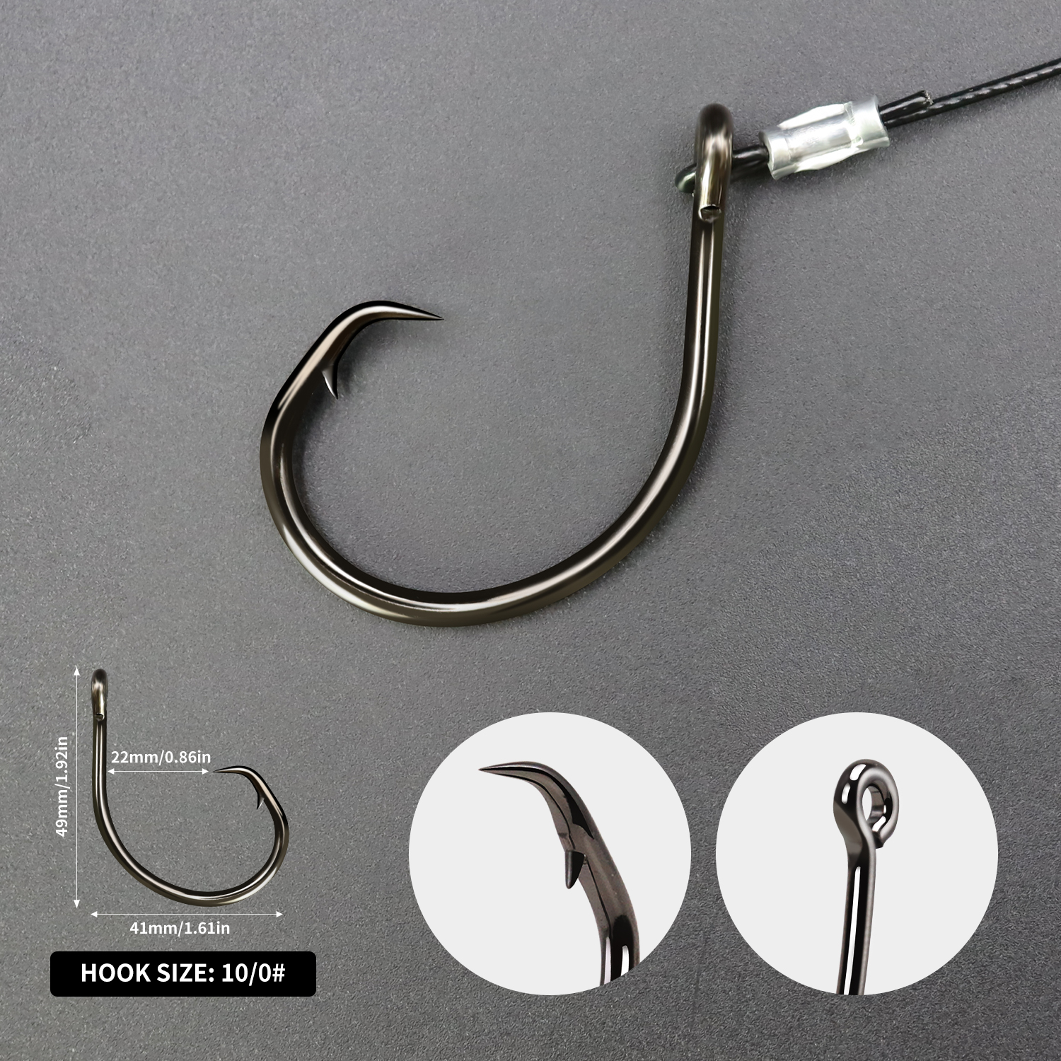 ZYZHE 1pc Sea Fishing Rigs Wit – Fishing Hook Circle recenzja i cena
