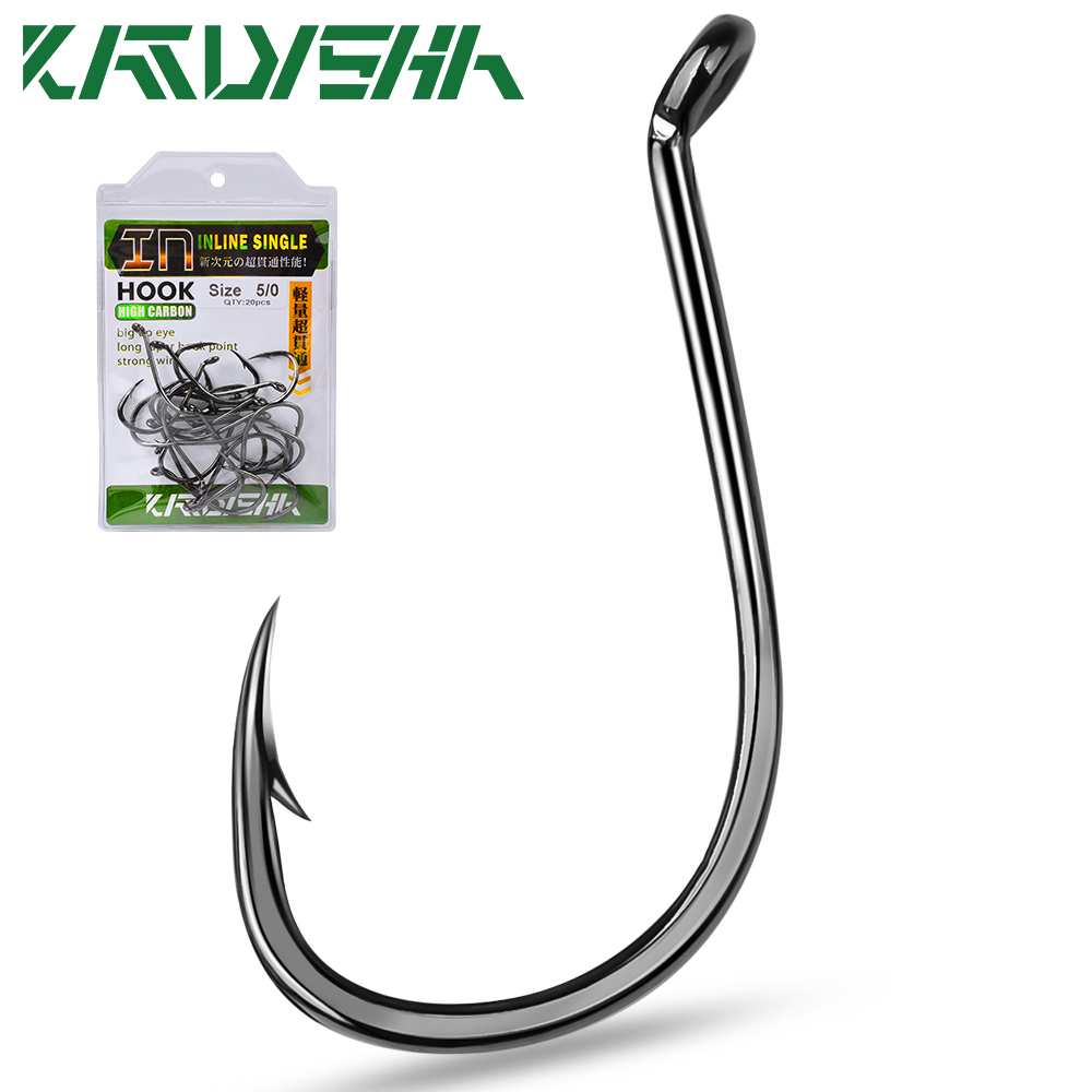 KATYUSHA  100PCS J Hooks 1/0-2 – Fishing Hook Offset recenzja i cena