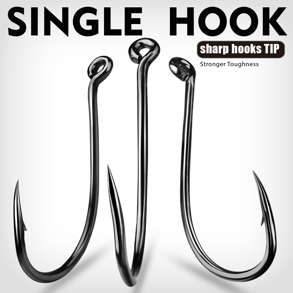 KATYUSHA  100PCS J Hooks 1/0-2 – Fishing Hook Offset recenzja i cena