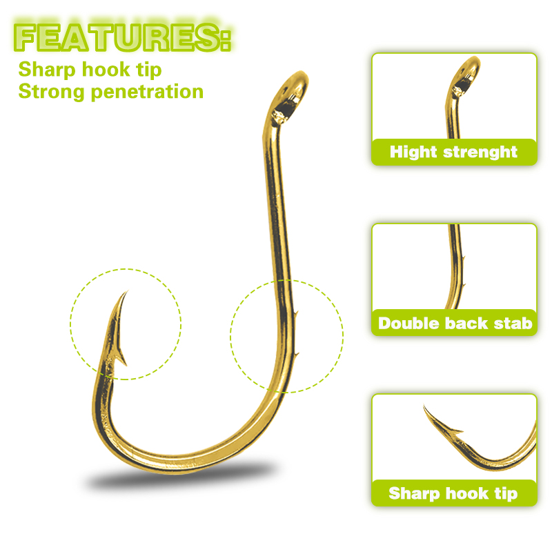 50pcs Fishing Octopus Hooks, S – Fishing Hook Circle recenzja i cena