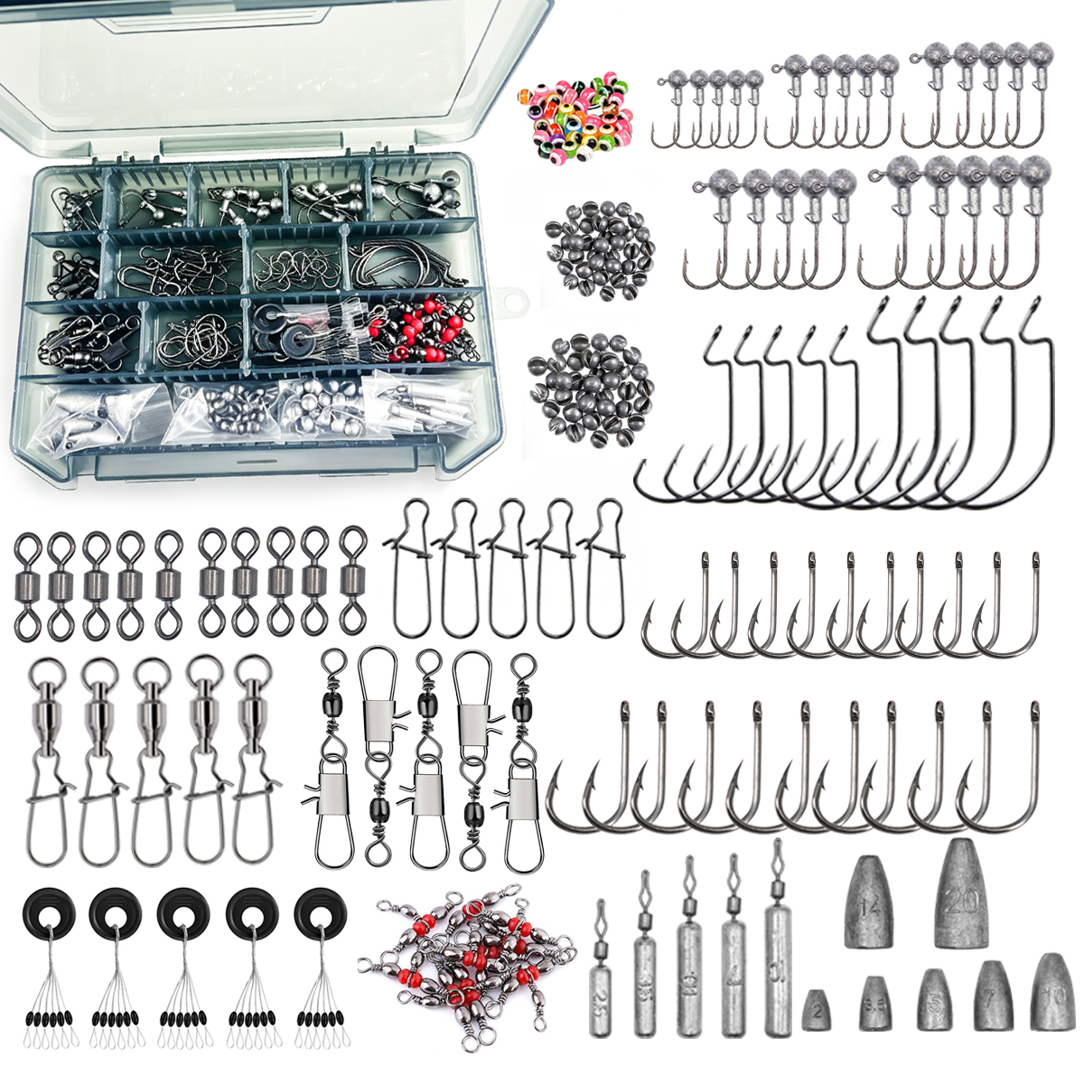 187pcs Fishing Accessories Kit – Fishing Hook Box recenzja i cena