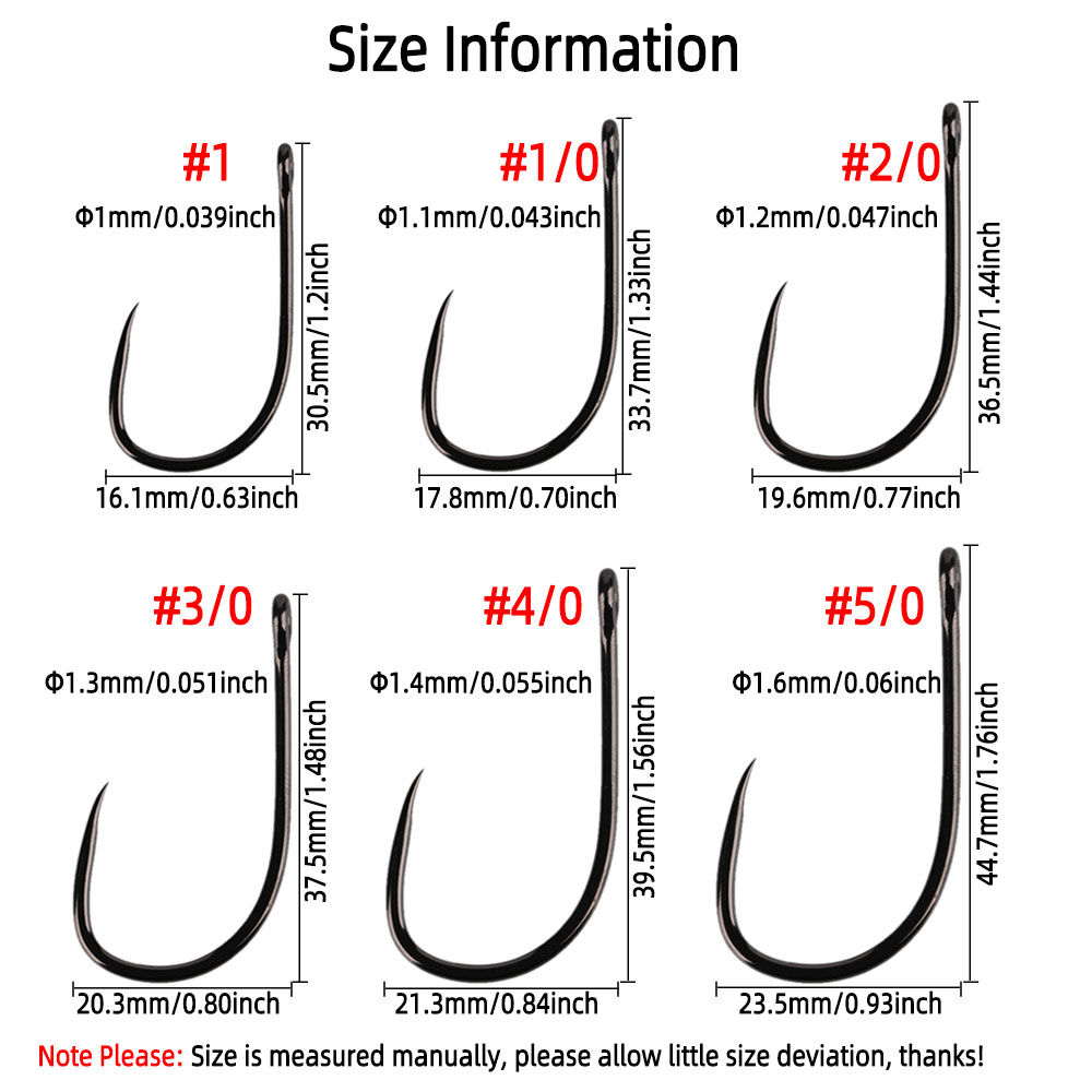 20pcs #1 1/0 2/0 3/0 4/0 5/0 S – Fishing Hook Barbless recenzja i cena